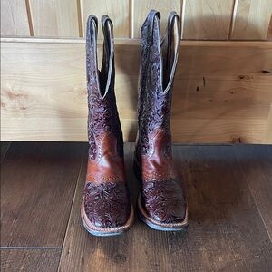 Boulet Women’s Sz 6.5 Ranger Chestnut Cowboy Boots